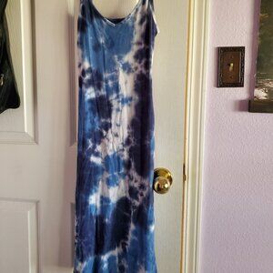 Cloudly Sky Print Bodycon Dress Small